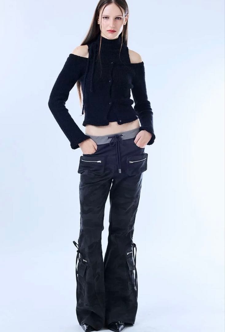 パンツ LUV IS TRUE BOOTSCUT POCKET CARGO PANTS