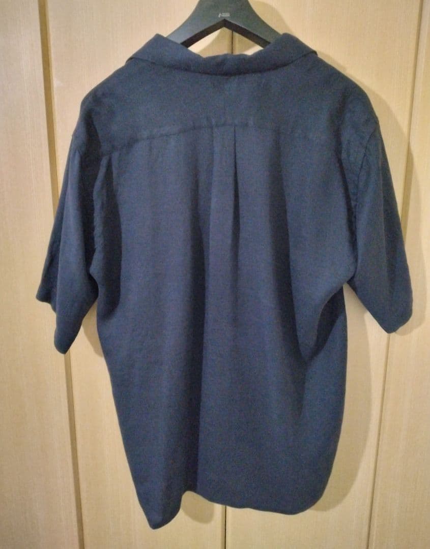 comoli リネンツイルオープンカラーシャツ