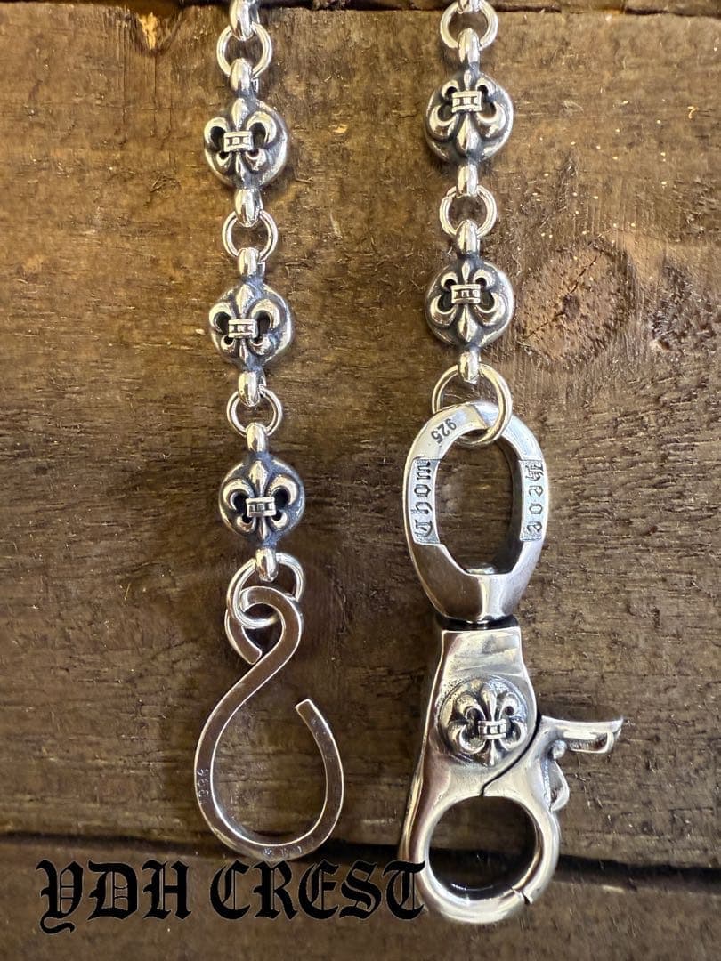 ★XXXCHAN　ウォレットチェーン　バイカー必須ウォレットシルバチ　刻印有り