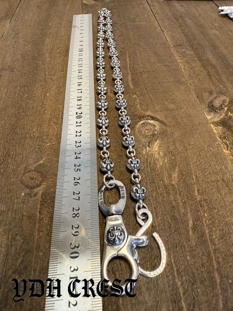 ★XXXCHAN　ウォレットチェーン　バイカー必須ウォレットシルバチ　刻印有り