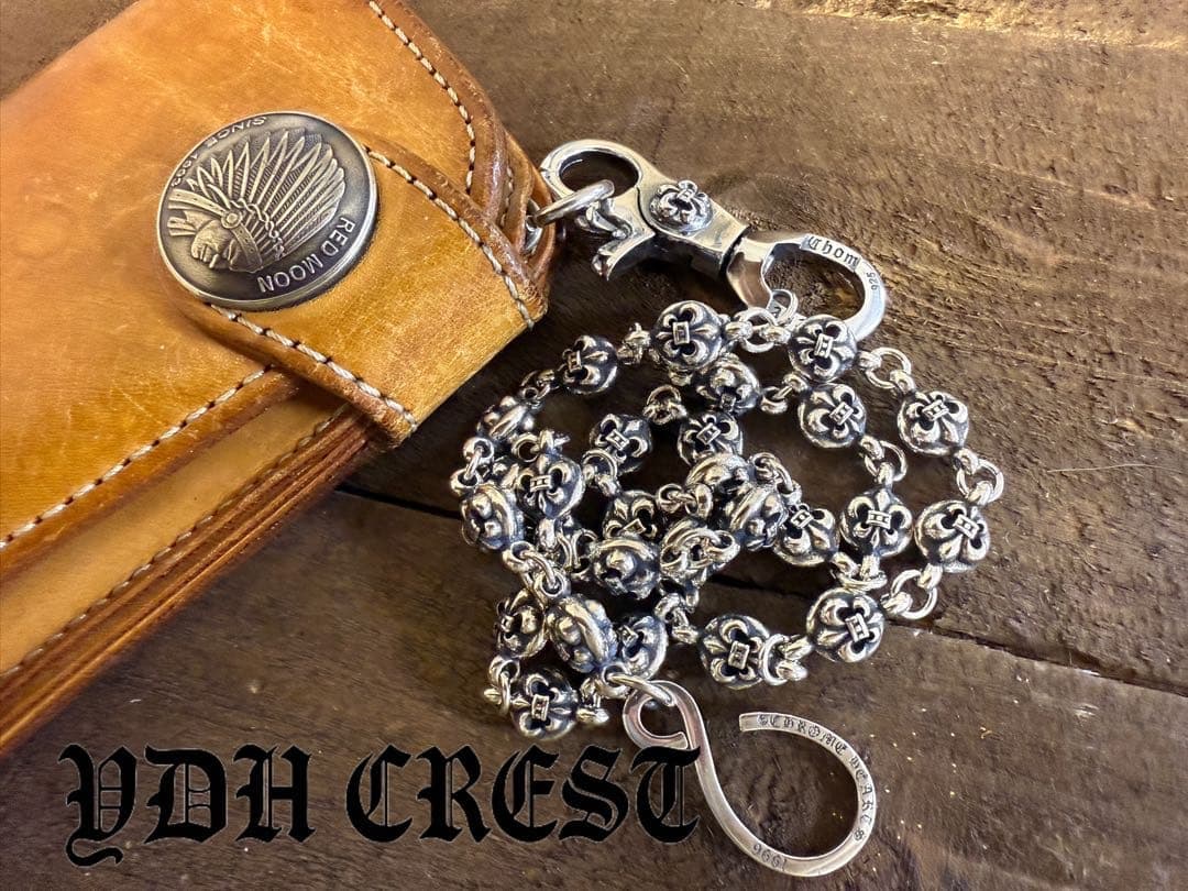 ★XXXCHAN　ウォレットチェーン　バイカー必須ウォレットシルバチ　刻印有り