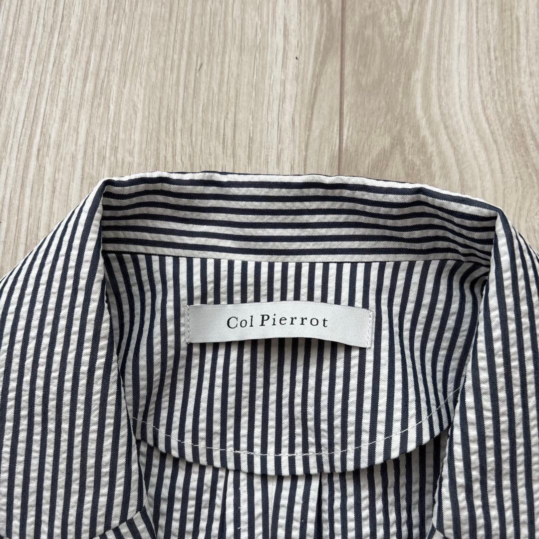 【極美品】Col Pierrot 現行 シアサッカージャケット 36 シルク混