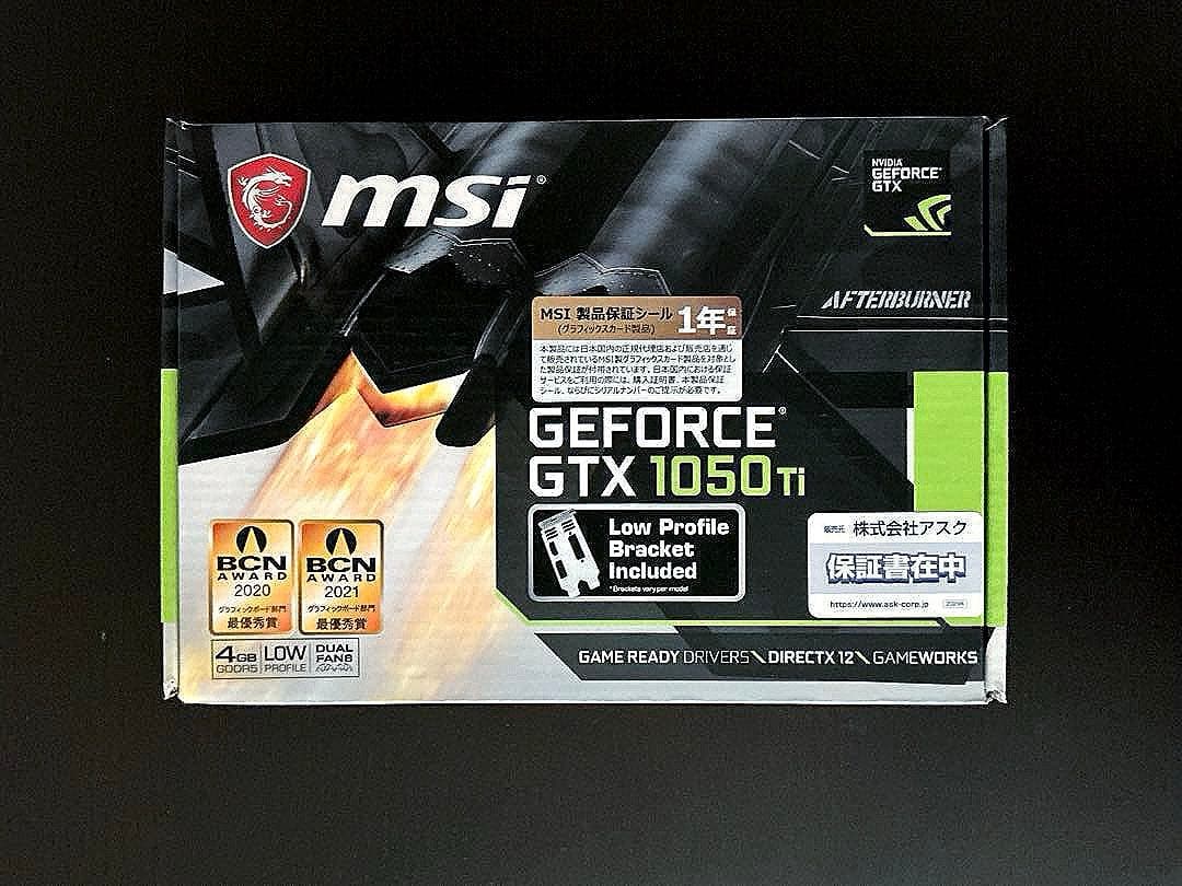 グラフィックボード・グラボ・ビデオカード MSI GEFORCE GTX 1050Ti
