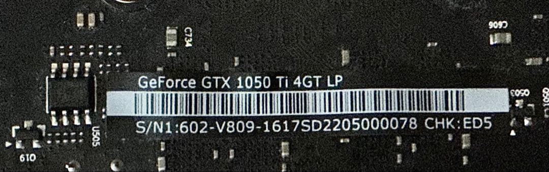 グラフィックボード・グラボ・ビデオカード MSI GEFORCE GTX 1050Ti