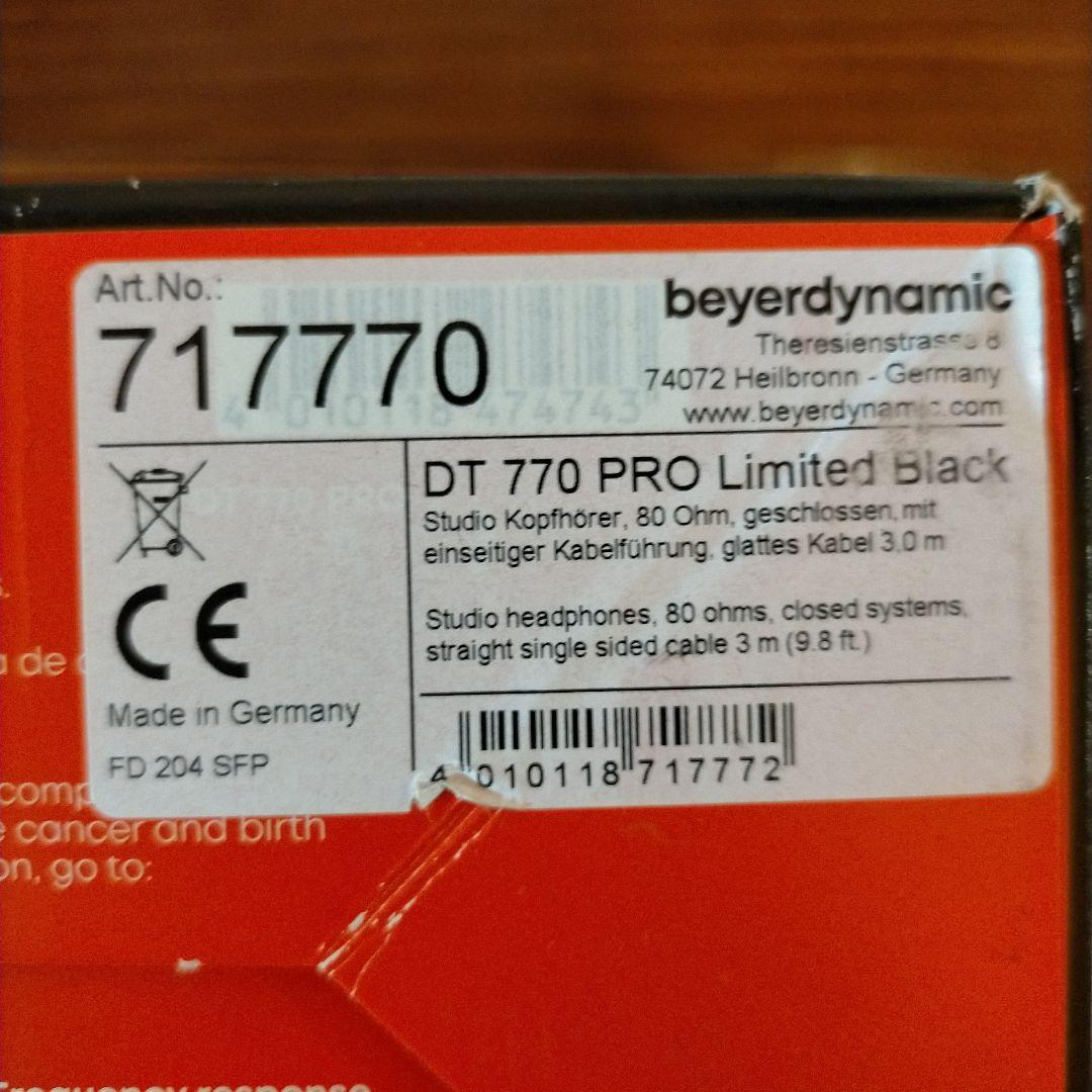 ヘッドホン sachi!!beyerdynamic DT770 PRO Black