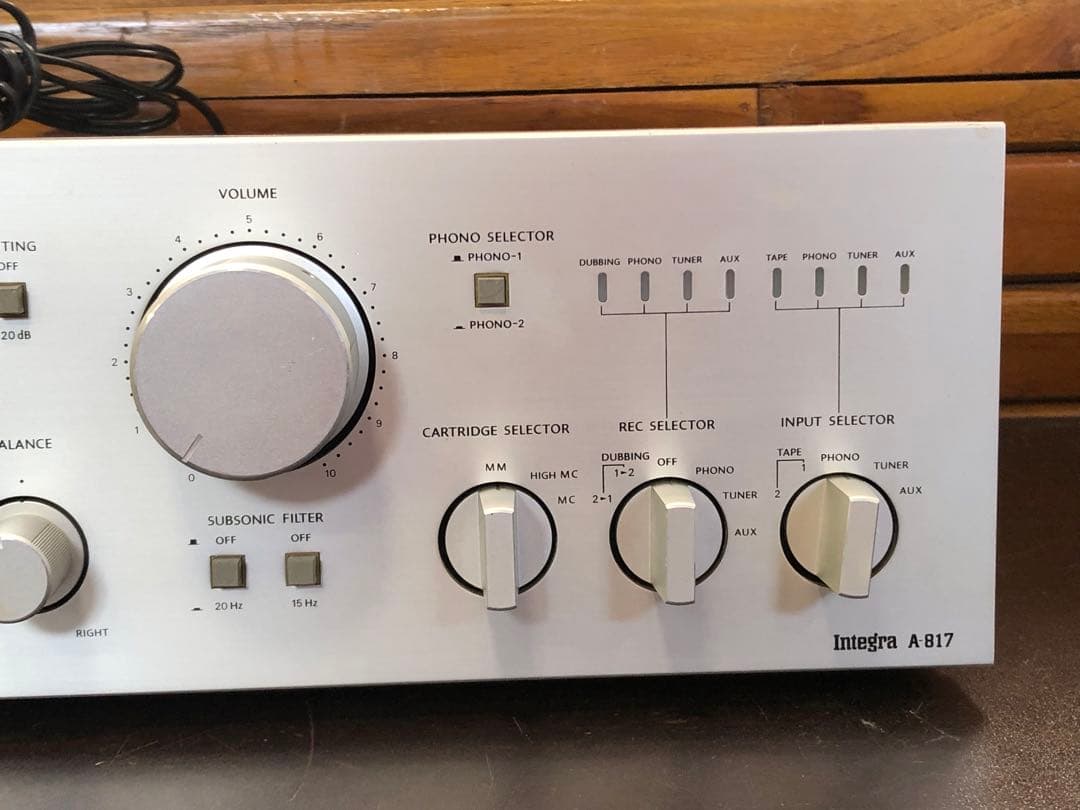 再値下しますONKYO プリメインアンプ インテグラA-817 美品　昭和の名機