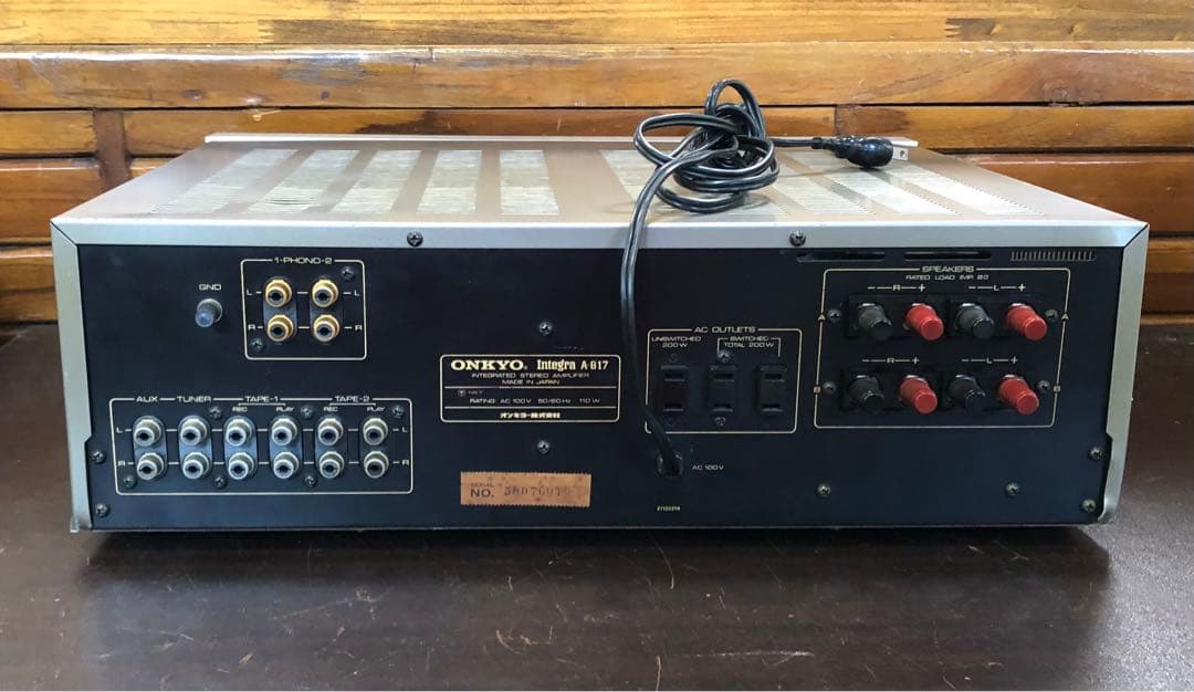 再値下しますONKYO プリメインアンプ インテグラA-817 美品　昭和の名機