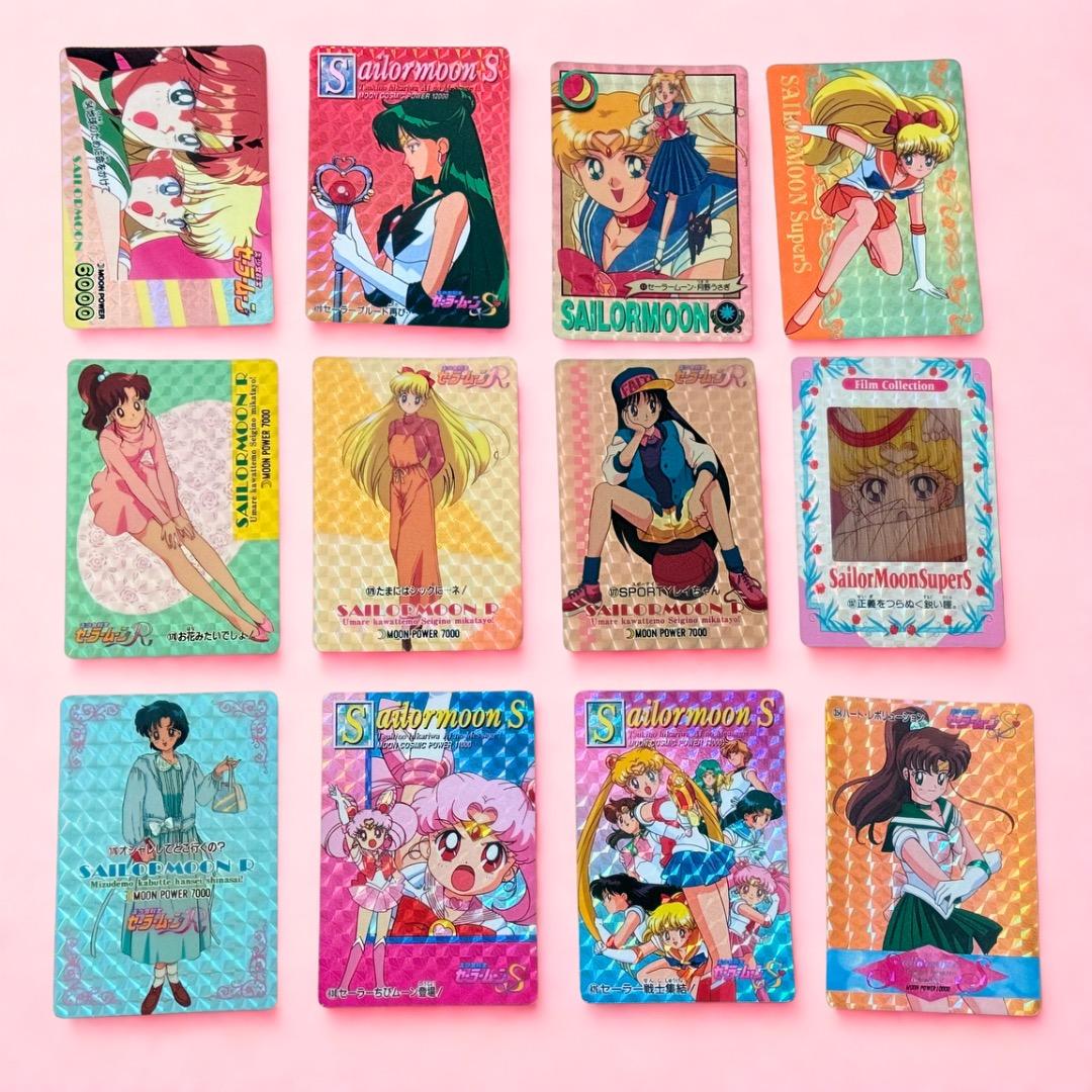 【まとめ売り】セーラームーン カードセット 12キラ＋60枚＋ファイル付