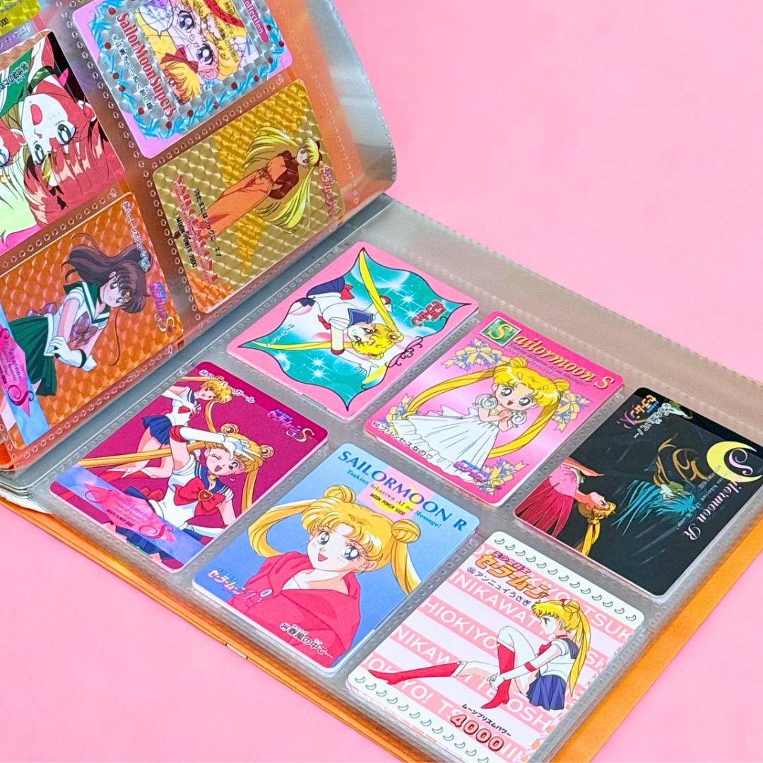 【まとめ売り】セーラームーン カードセット 12キラ＋60枚＋ファイル付