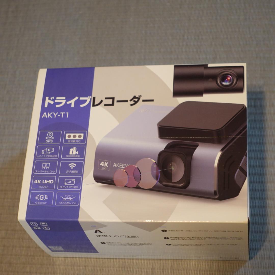 AKEEYO 4K ドライブレコーダー AKY-T1　800万画素　専用アプリ