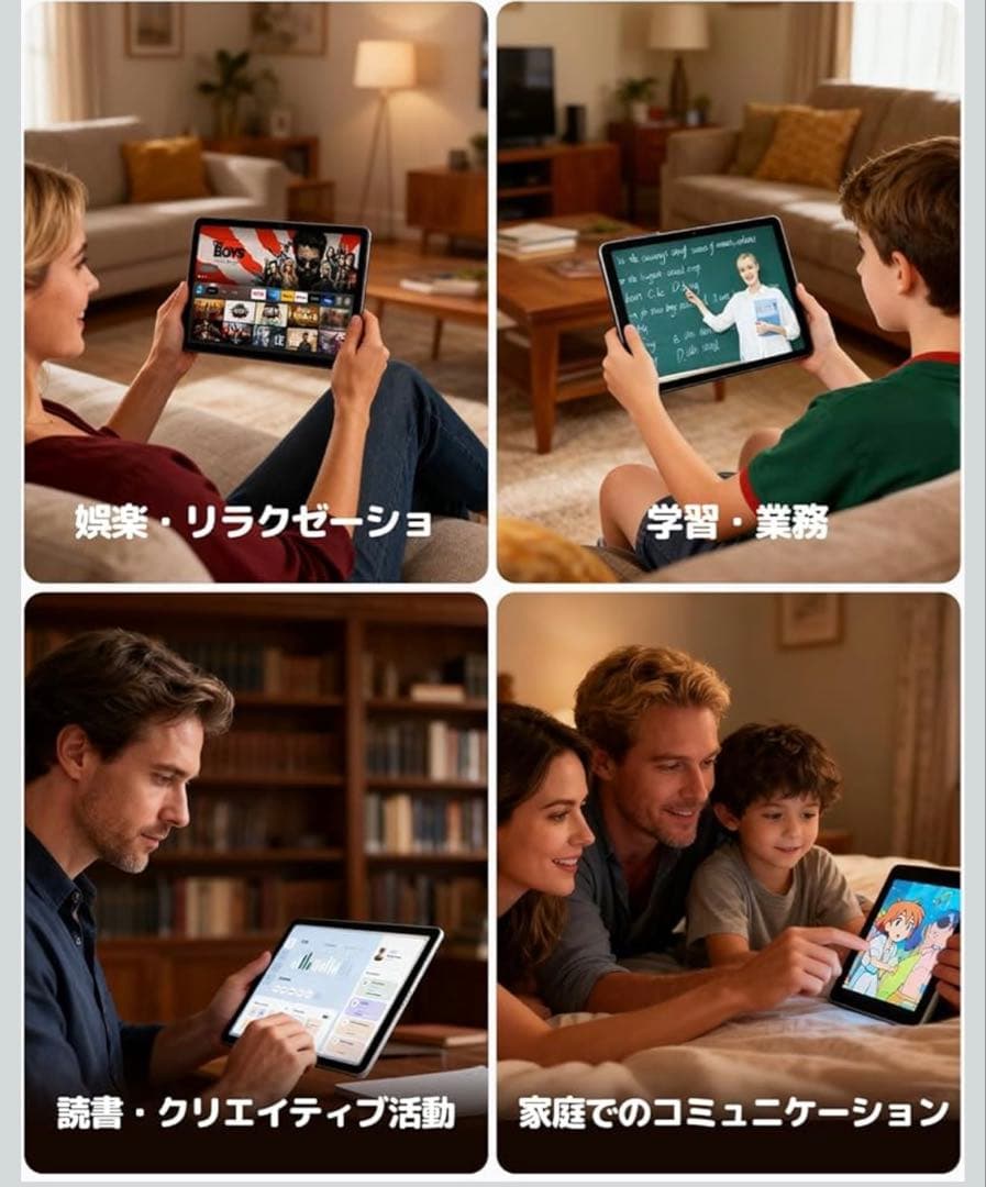 タブレット 10インチ wi-fiモデル Android15 8コアBT5.4