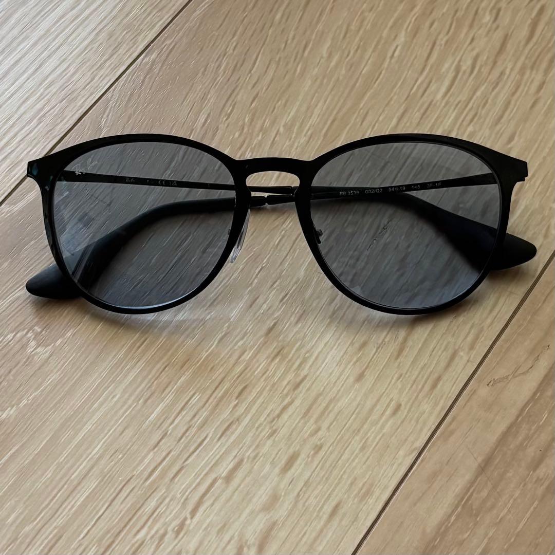 RayBan レイバン RB3539 黒メタルフレーム 青レンズ 54◽︎19
