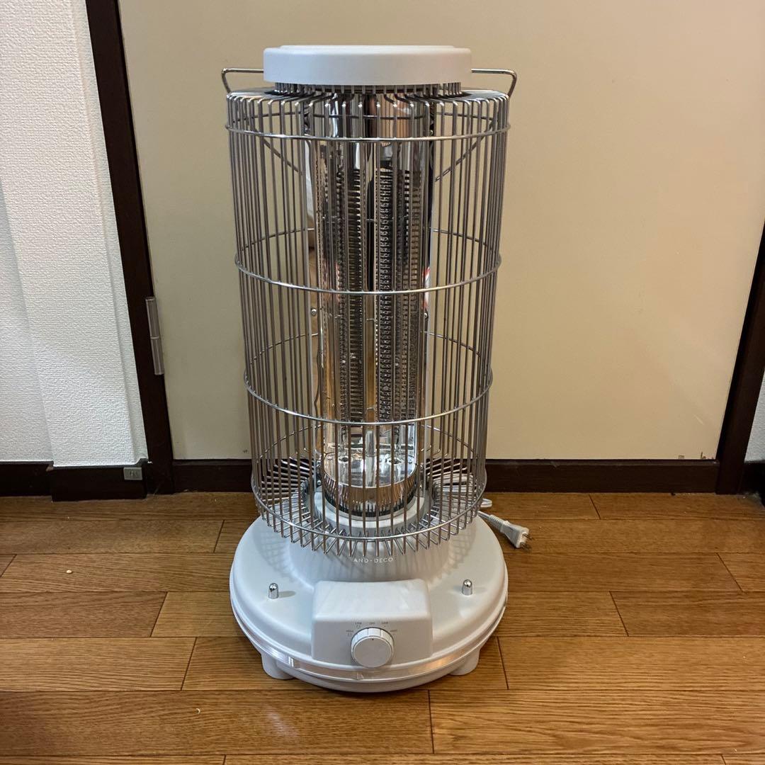 (美品) MODERN DECO hj003 レトロカーボンヒーター グレー色