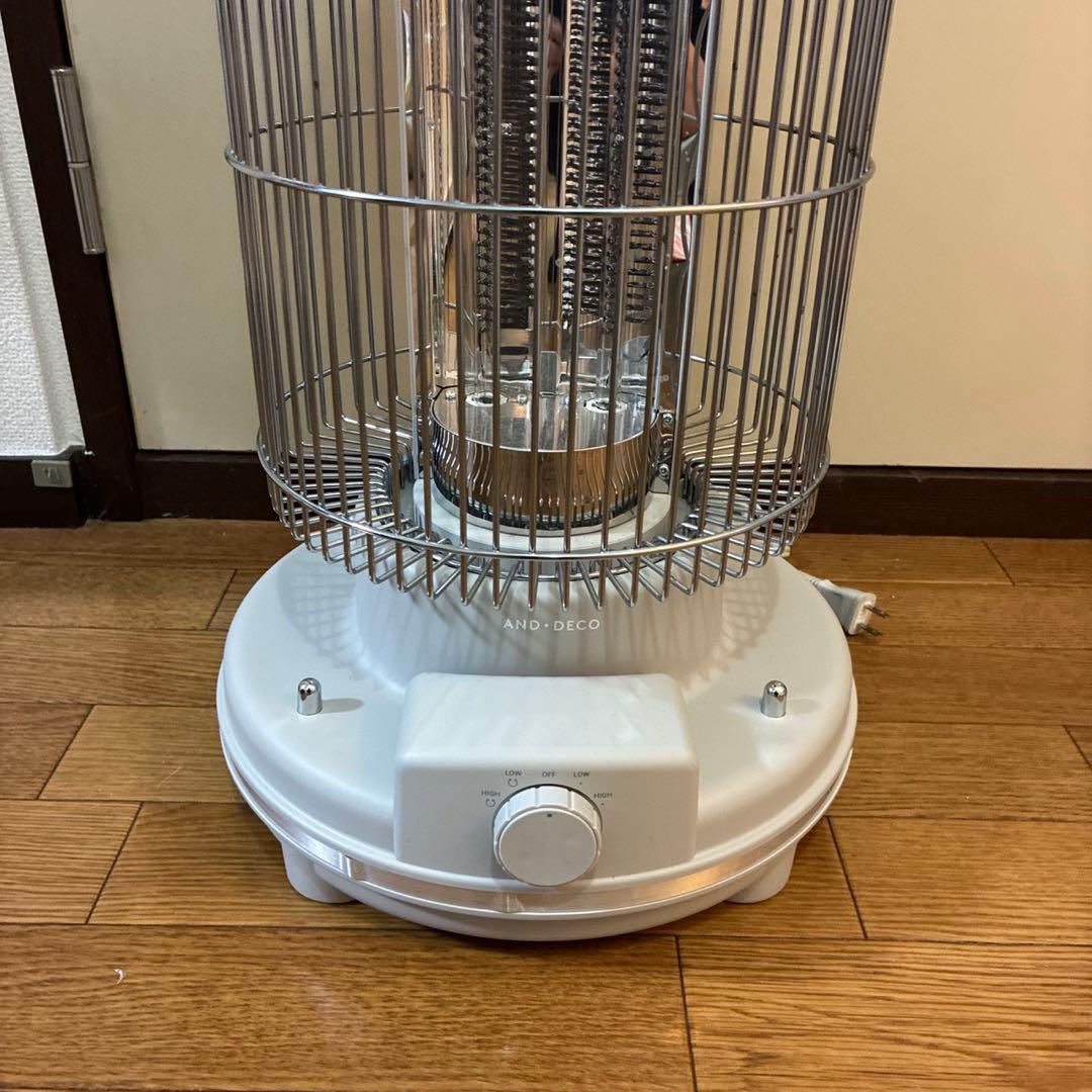 (美品) MODERN DECO hj003 レトロカーボンヒーター グレー色