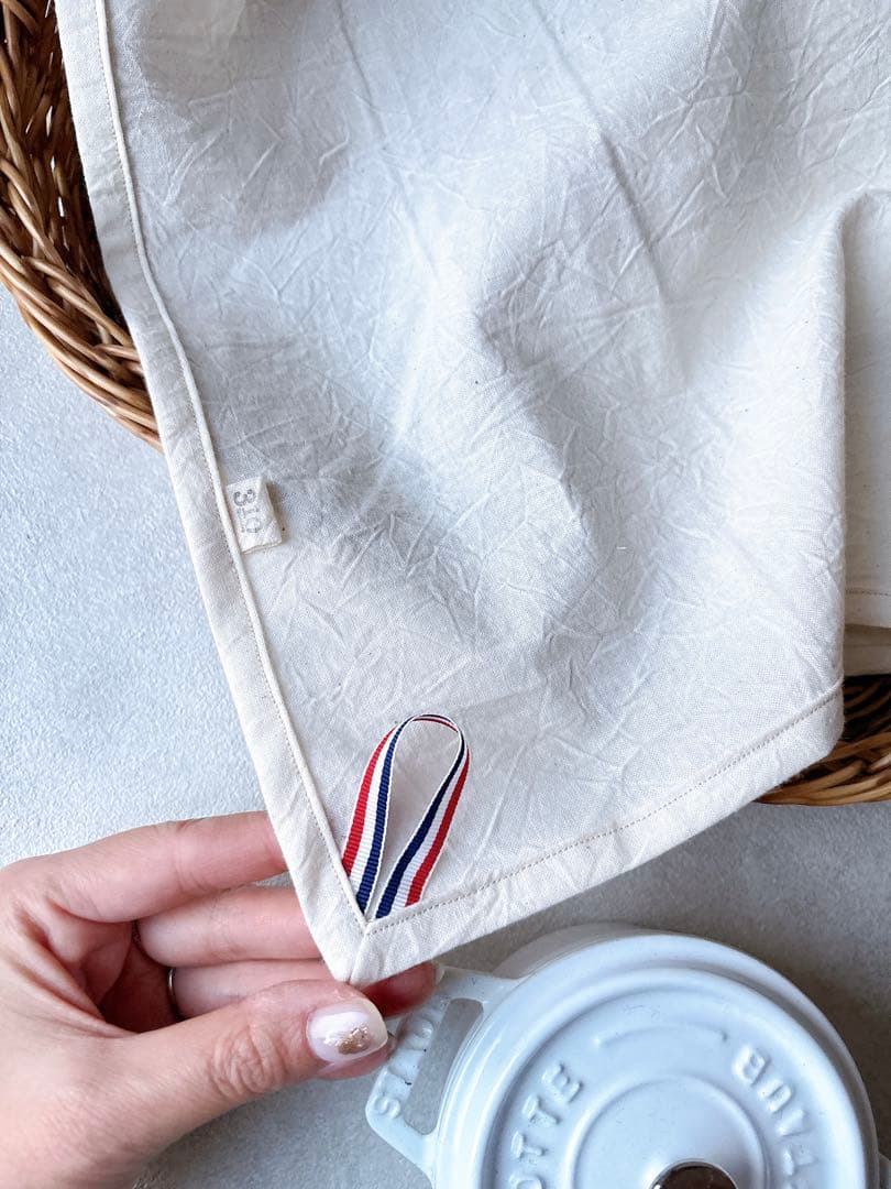 【みるく】パクパク四角ミトン　マルチクロス40cm四方　ねこ　すずらん