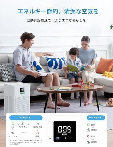 空気清浄機 小型【花粉対策＆省エネ設計】24～40畳対応 xCREAS_corg