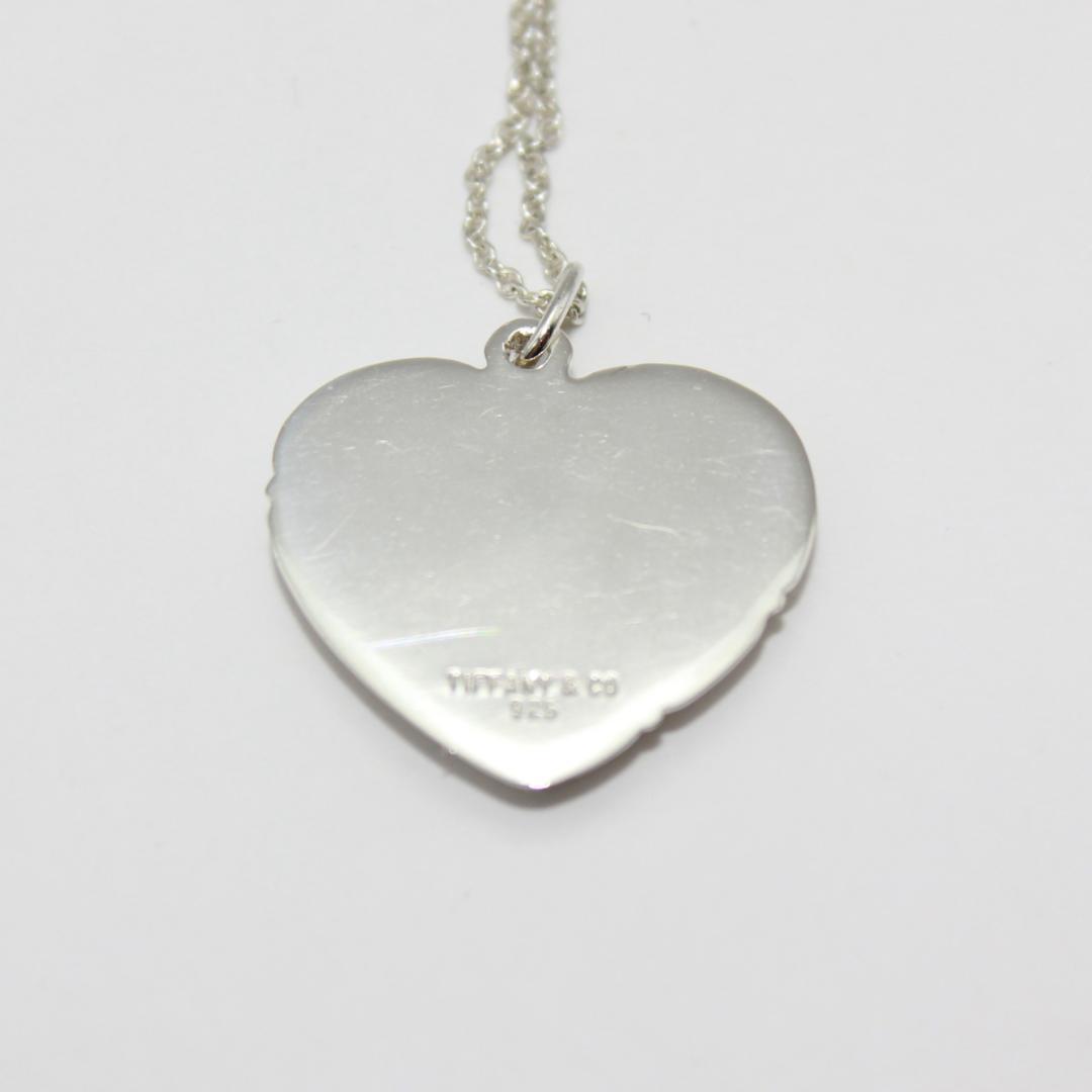 美品 Tiffany&Co. ティファニー ハート シルバー ネックレス 925