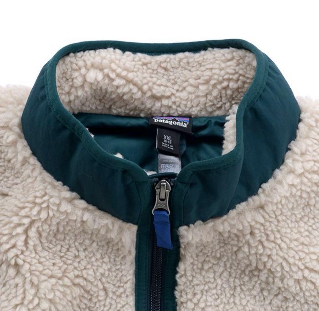 パタゴニア　キッズ　レトロX　フリースボア ベスト　XL(レディースM)