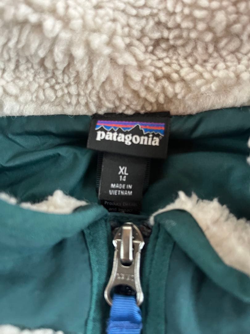 パタゴニア　キッズ　レトロX　フリースボア ベスト　XL(レディースM)