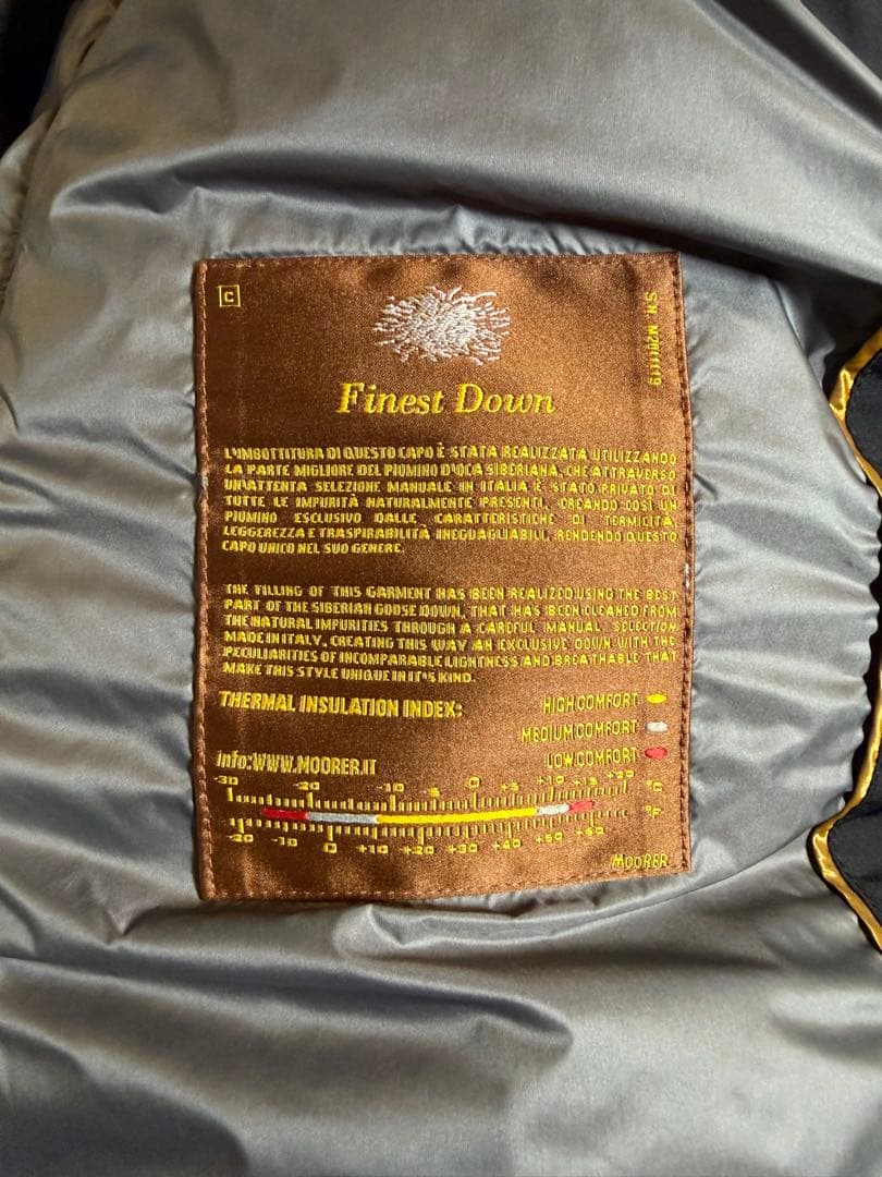★極美品‼️MOORER FLORIO-KN 48ブラック ダウンジャケット