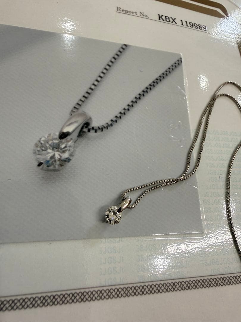 ヴ*助様 鑑別書付 天然ダイヤモンド ネックレス 0.259ct ラウンドブリリ