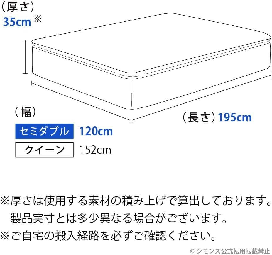 シモンズ Beautyrest LUXE SDマットレス 値下げ63,800円