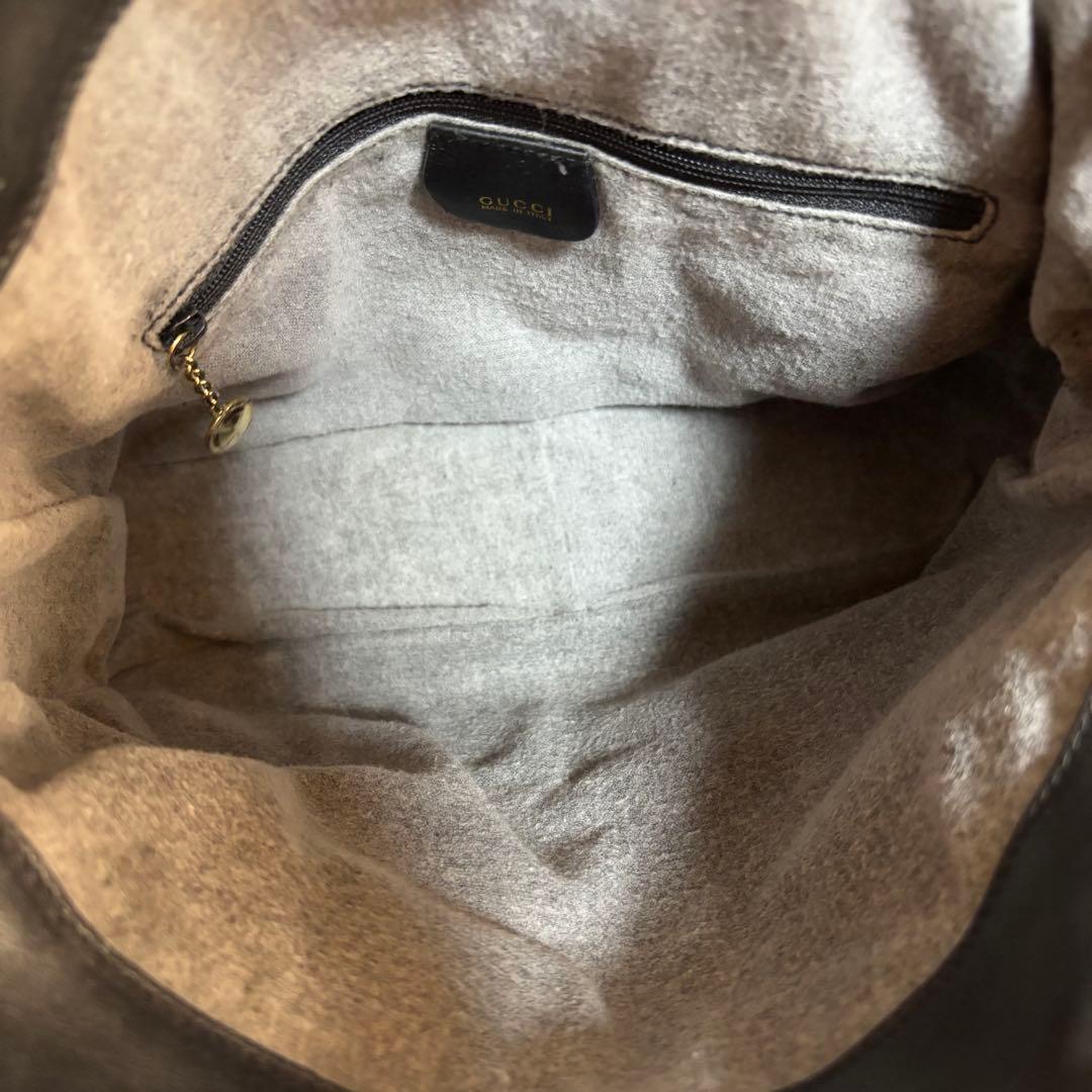 美品　GUCCI オールド　グッチ　バンブー　2way ショルダー バッグ　黒