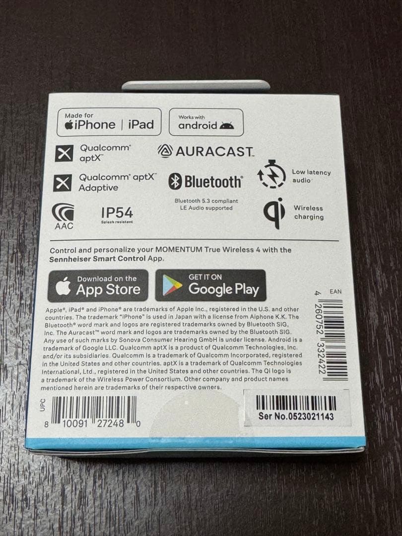 イヤホン Sennheiser Momentum True Wireless 4 MTW4