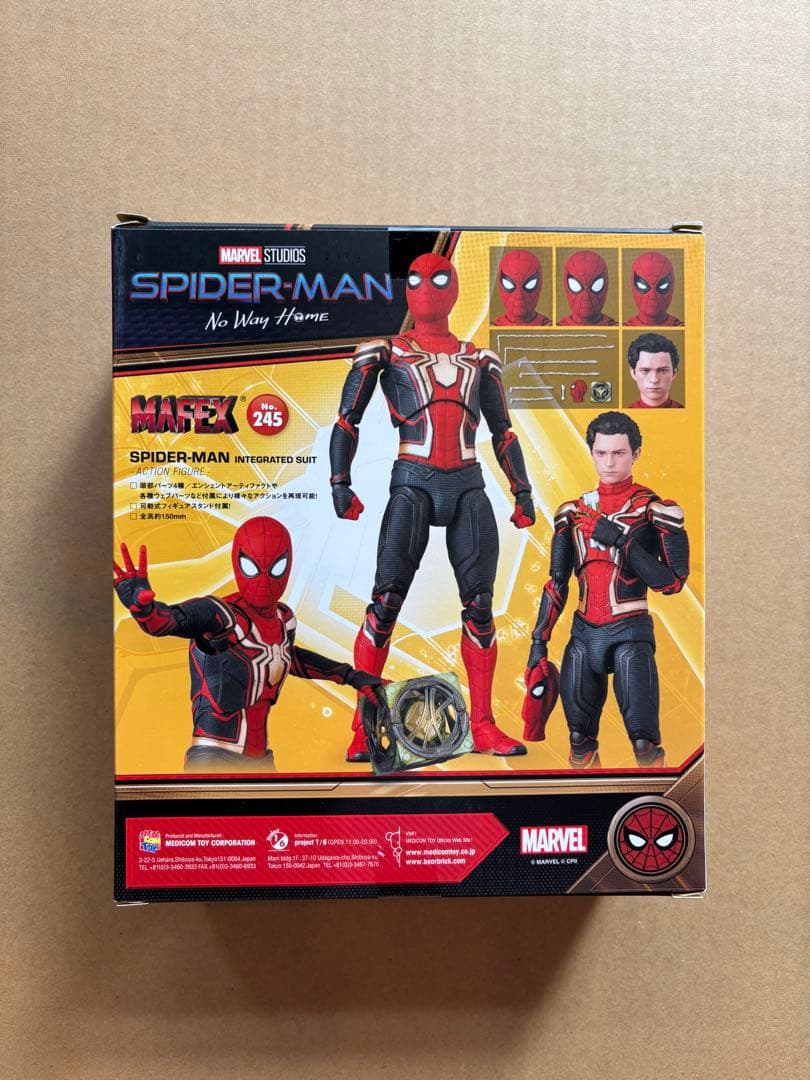 アメコミ MAFEX No.245 SPIDERMAN INTEGRATED SUIT e