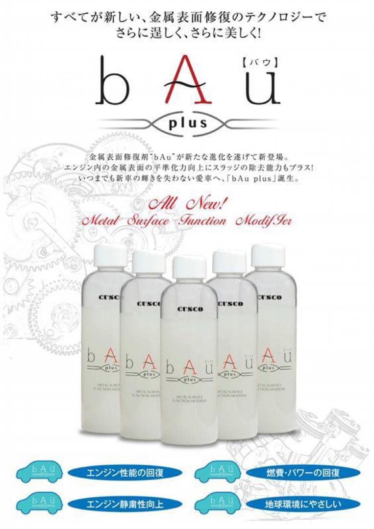 bAu plus 金属表面修復剤　5本セット