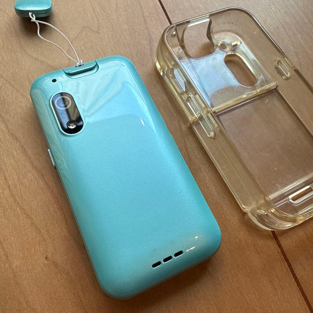 SoftBank キッズフォン 3 ミント　本体とケース付き