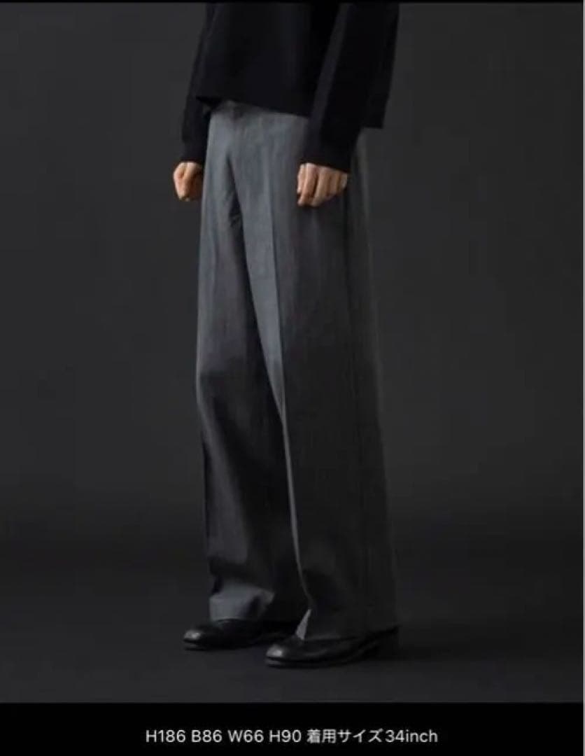 Dickies×mokey time ストライプバギーパンツ 32インチ グレー