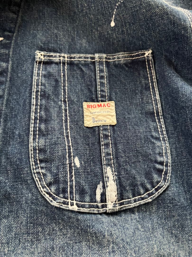 ビームス別注　BIG MAC ペイントカバーオール　サイズM