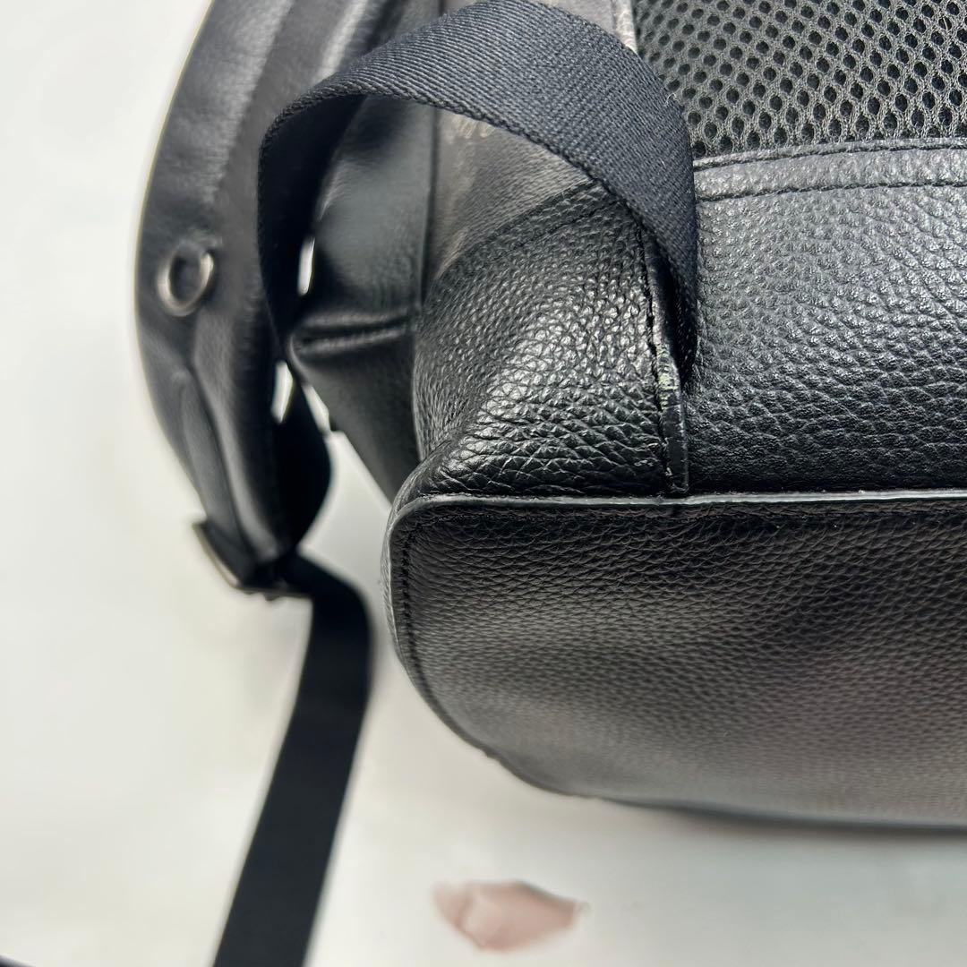 【美品】コーチ　リュック　バックパック　総柄　レザー　PVC 馬車　89897