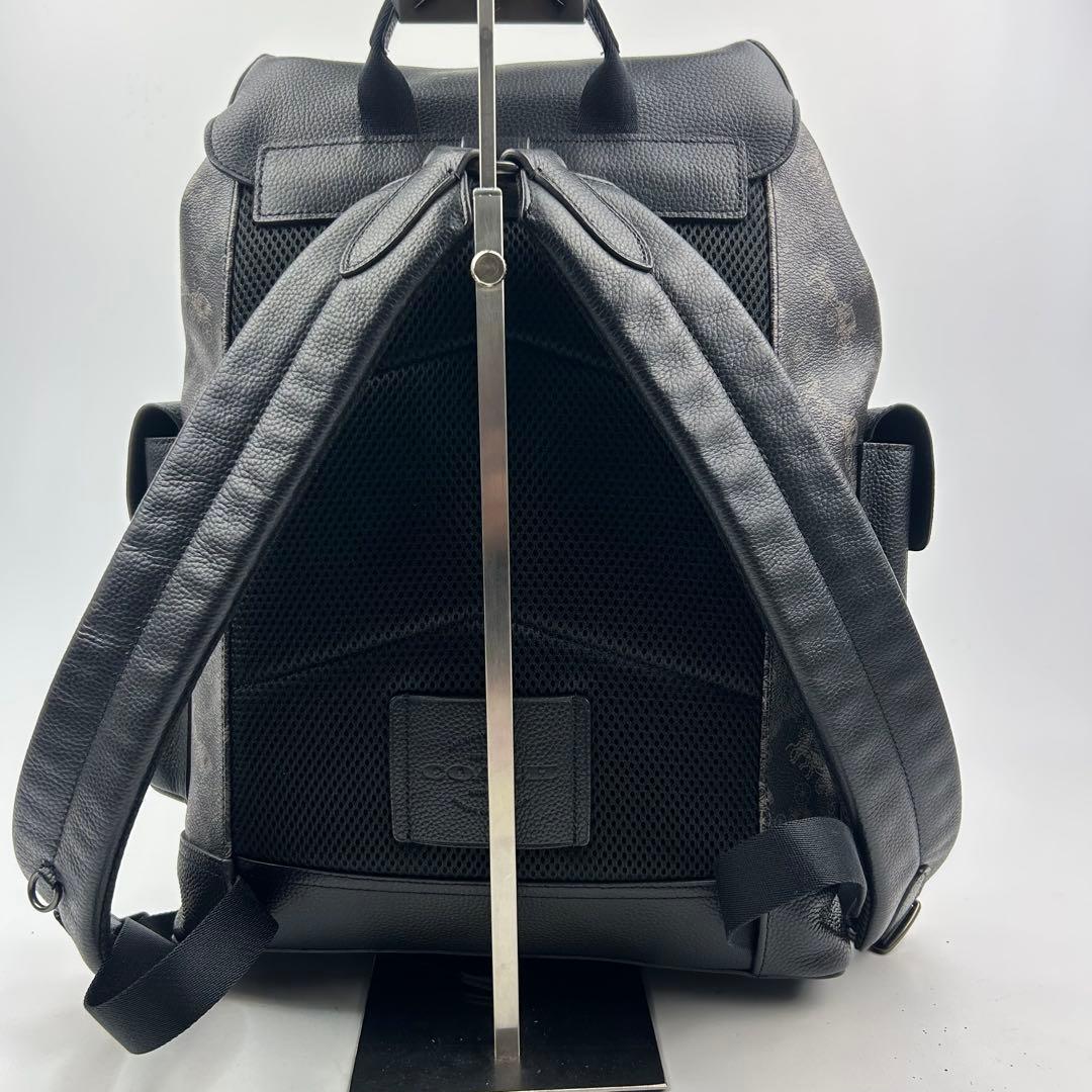 【美品】コーチ　リュック　バックパック　総柄　レザー　PVC 馬車　89897