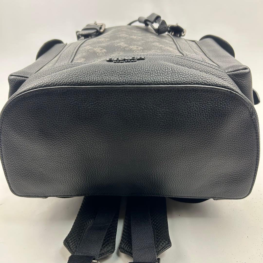 【美品】コーチ　リュック　バックパック　総柄　レザー　PVC 馬車　89897