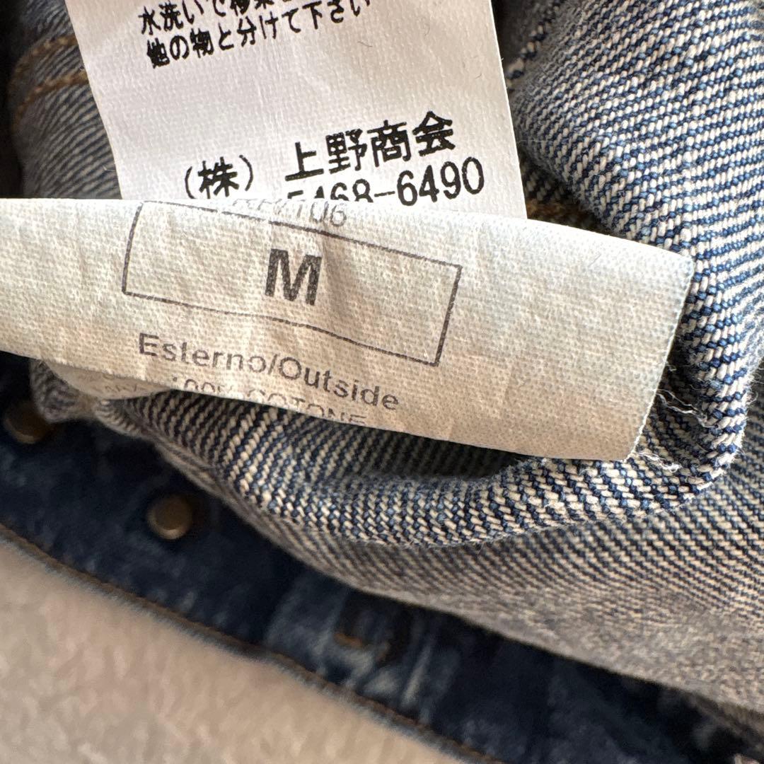 ゴールデングース　デニムジャケット　スタッズ　ステッチ加工　インディゴ