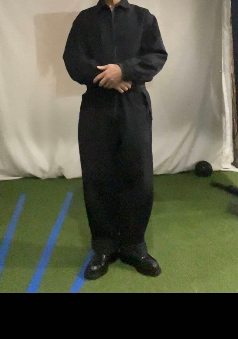 SAです　　COMOLI デニム・オールインワン　ブラック