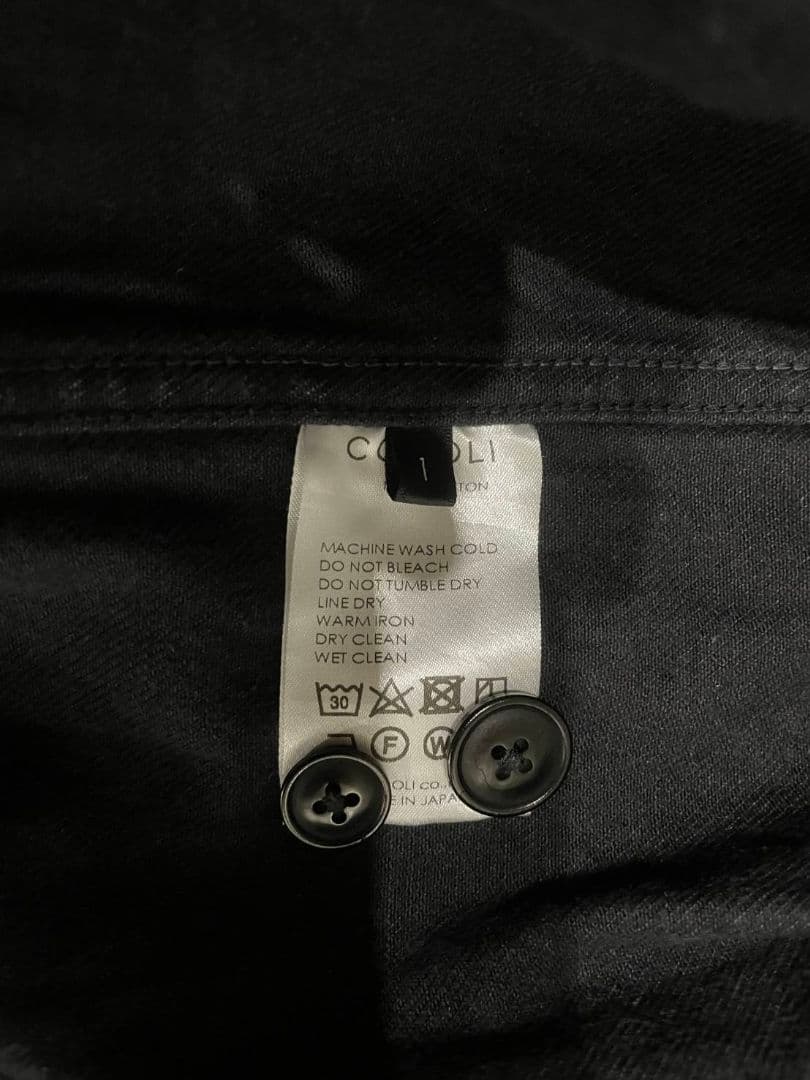 SAです　　COMOLI デニム・オールインワン　ブラック