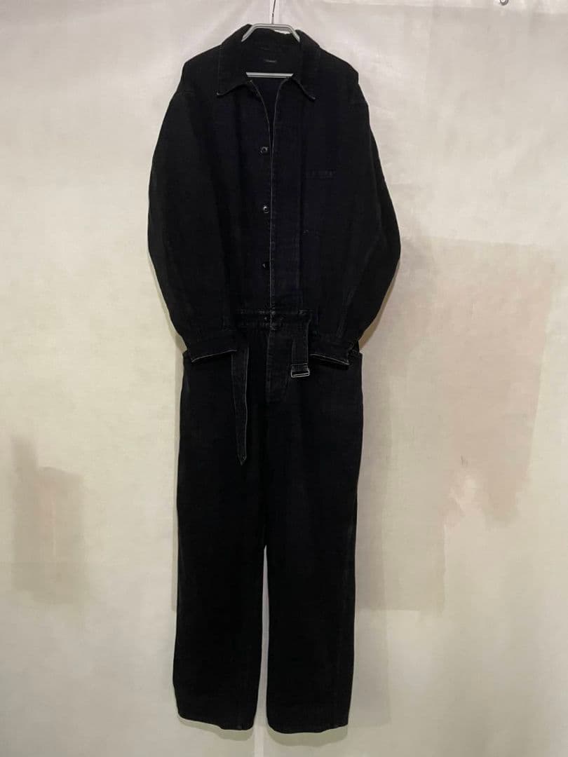 SAです　　COMOLI デニム・オールインワン　ブラック