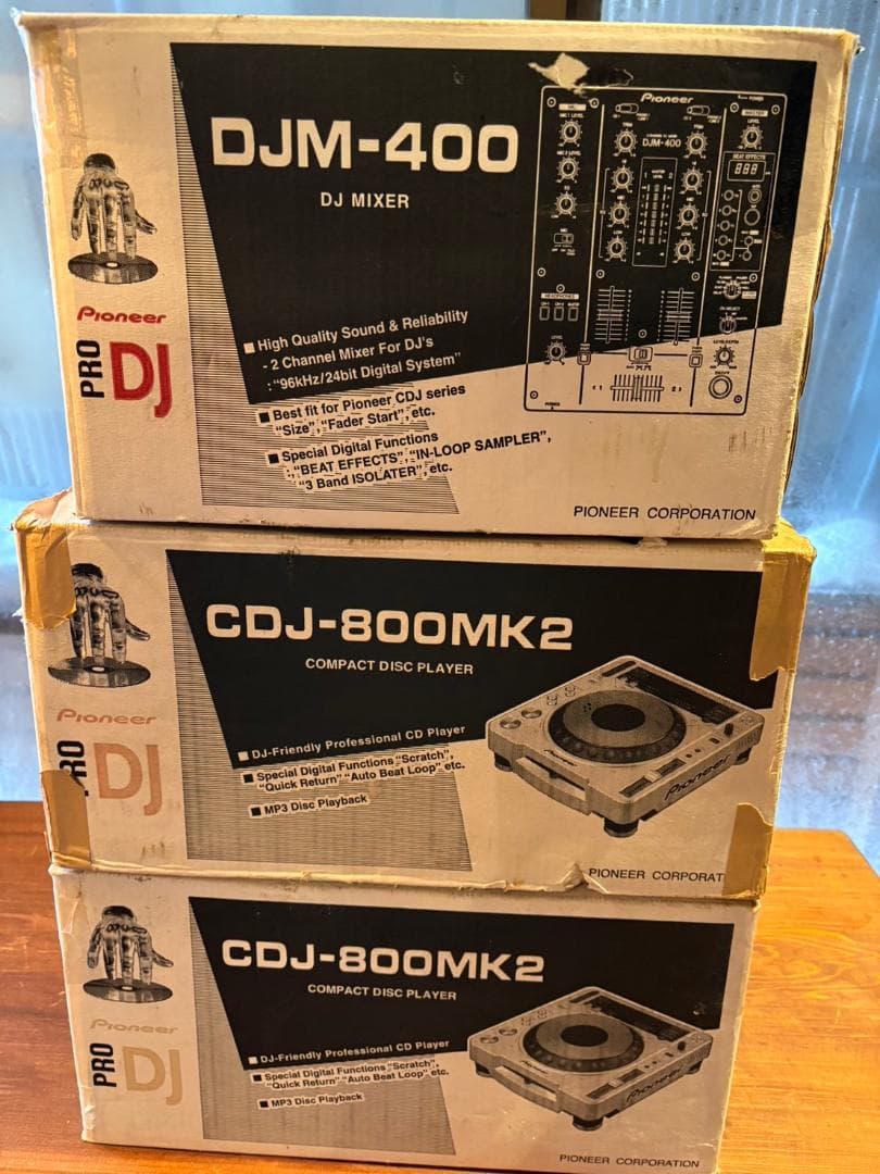 CDJ800MK2 2台　　DJM400ミキサー