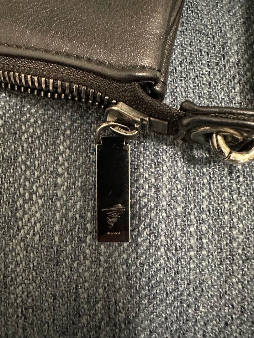 ヨウジヤマモト 2way サコッシュ クラッチ 立体ロゴ レザー