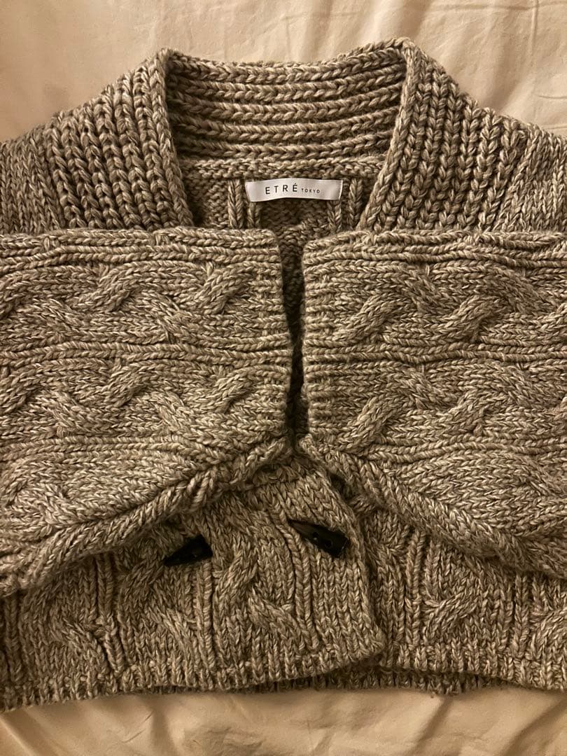 ミックスヤーンショートニットカーディガン