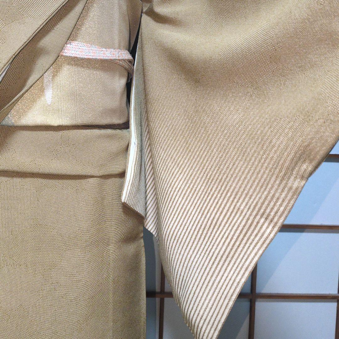 美品 江戸小紋 三役寄せ柄訪問着 丈161.5 裄67 ガード加工