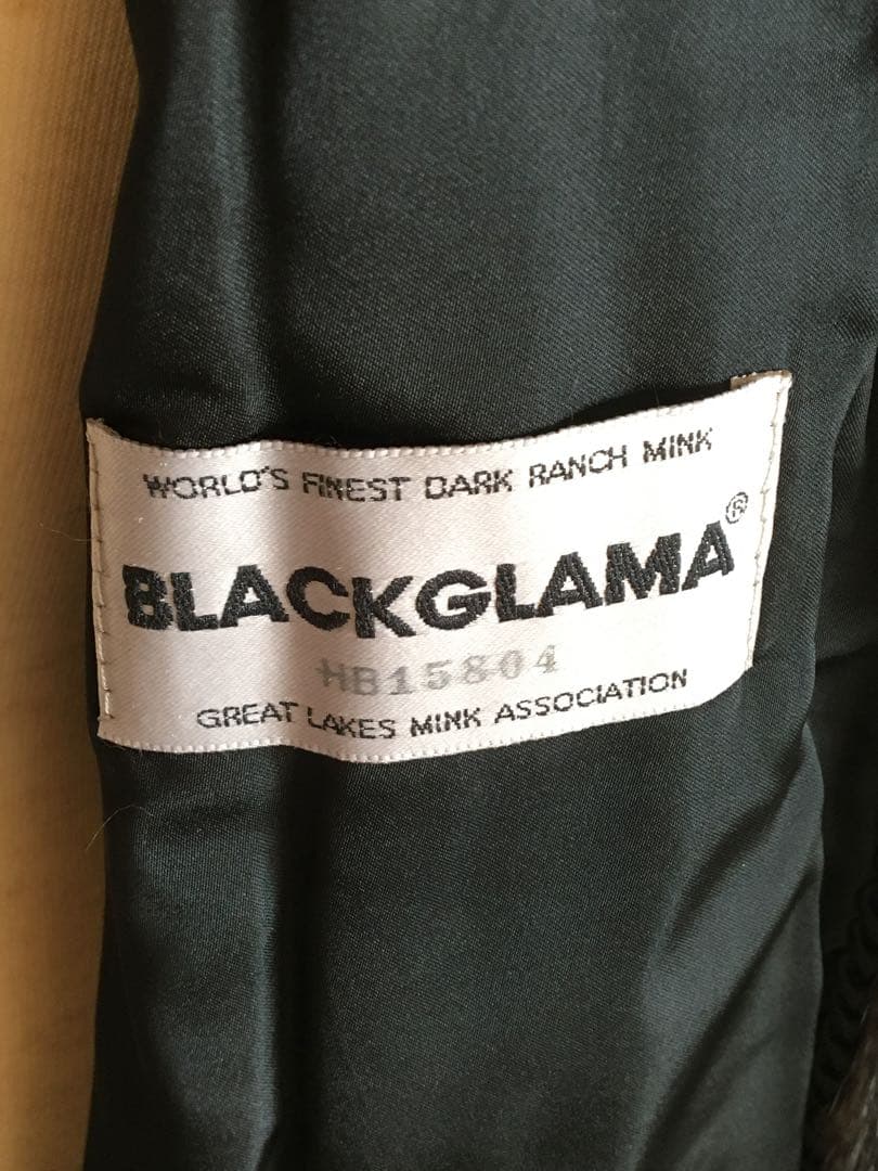 ダークブラウン ファーコート ボタン付き