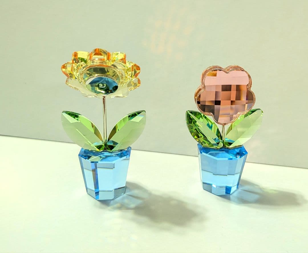 SWAROVSKI Happy Flowers 2点セット フラワー ヒマワリ
