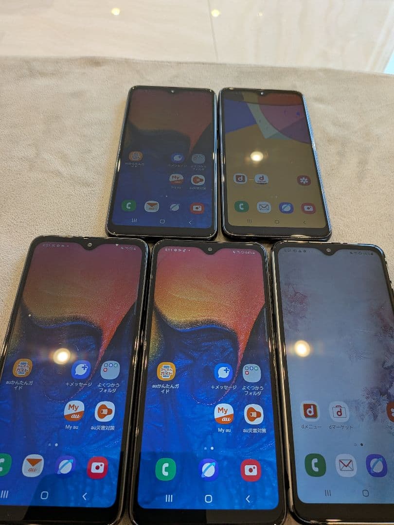 Samsung Galaxy a20 4台＋a21 1台計5台セット