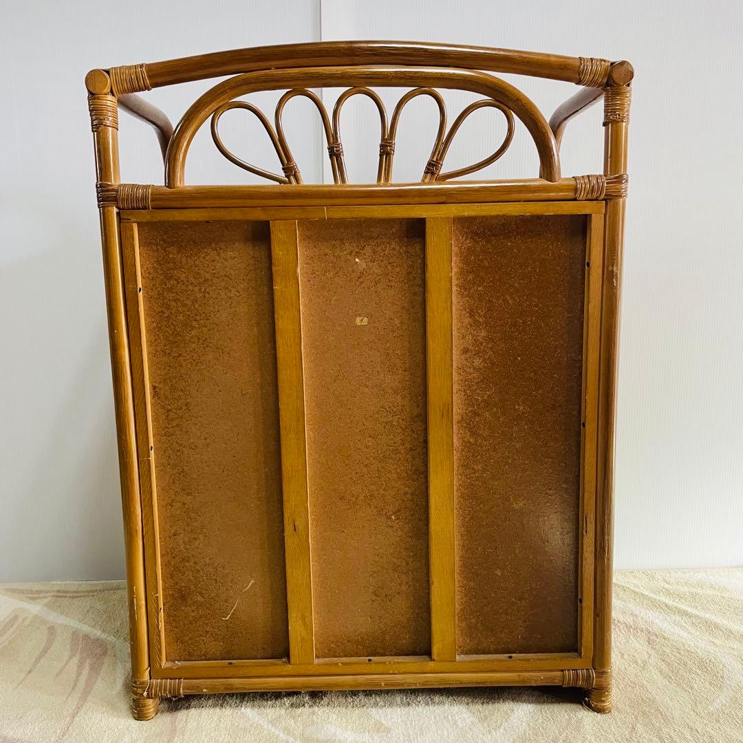 ラタン 4段チェスト 籐家具 洋服タンス レトロ