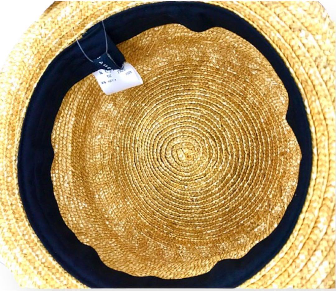 未使用KAWIJAMELEカウイジャミールパナマ帽カンカン帽麦わらストロー深め