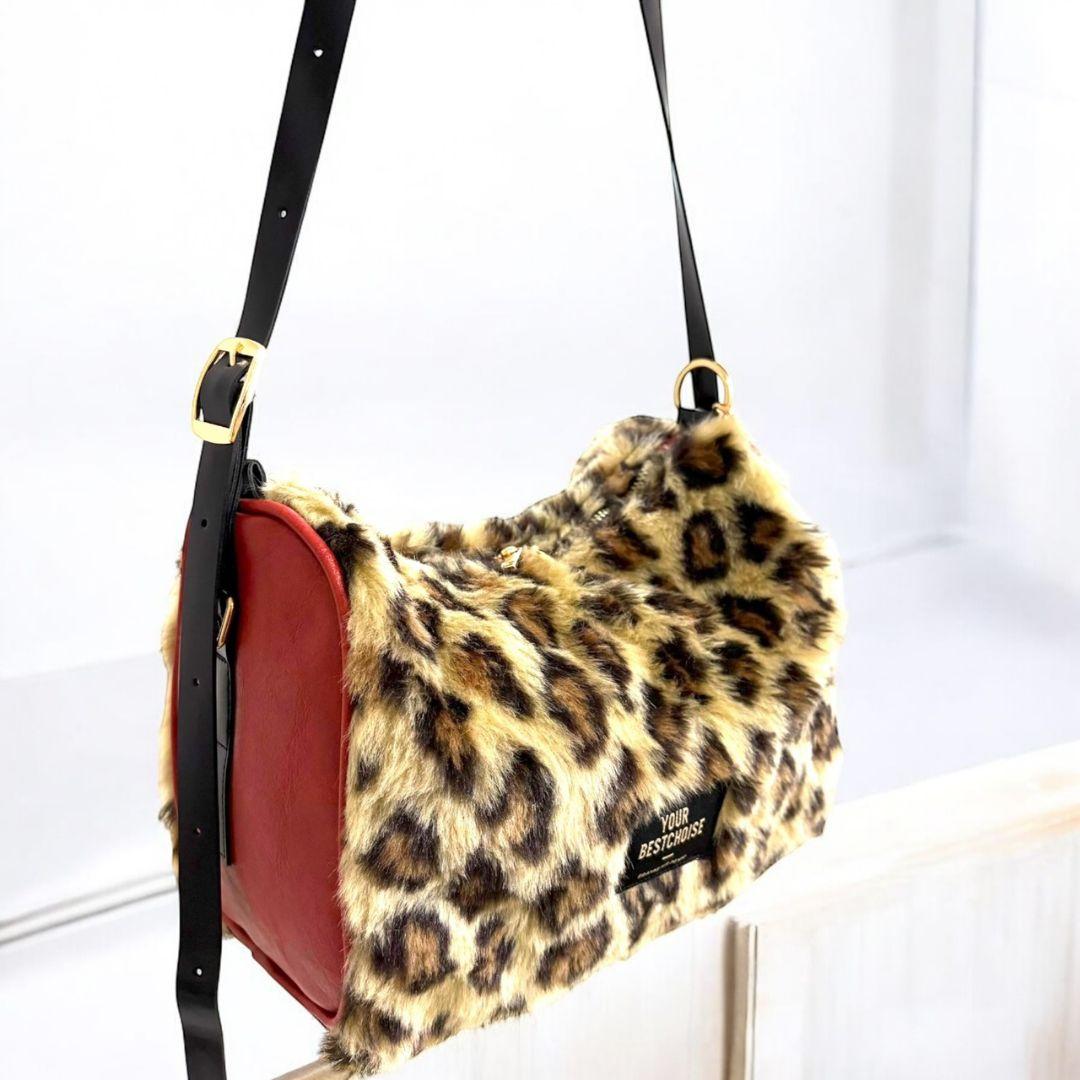 Accent Bag／reopa fur × red